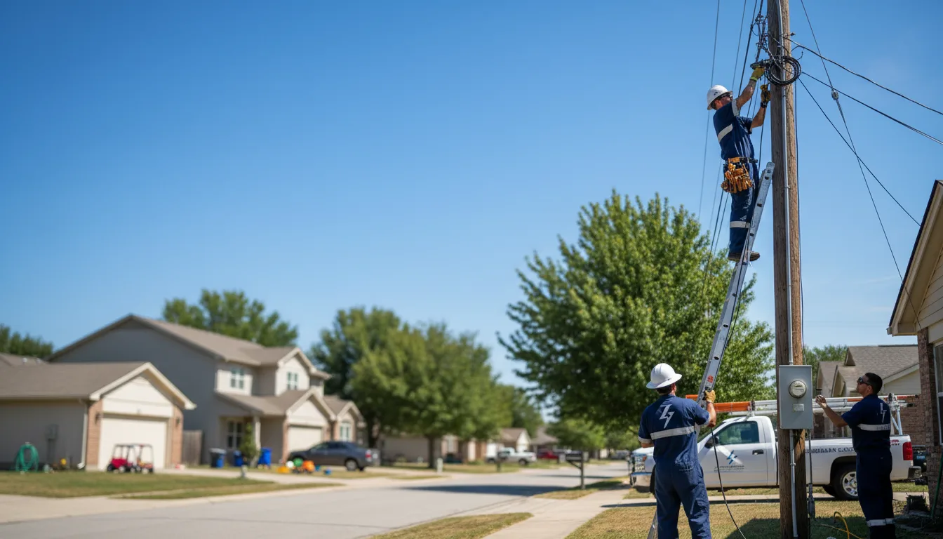 Residential electrician providing installation services in La Harpe, IL